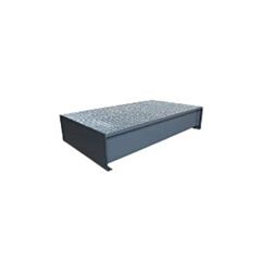 DCQ Lekbak t.b.v. 1x200L vat  gelakt donkerblauw