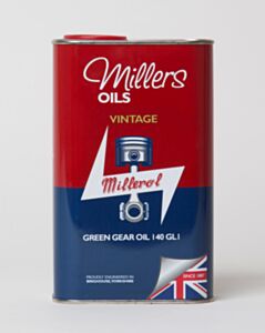 Millers Vintage Green Gear Oil 140 GL1 1L